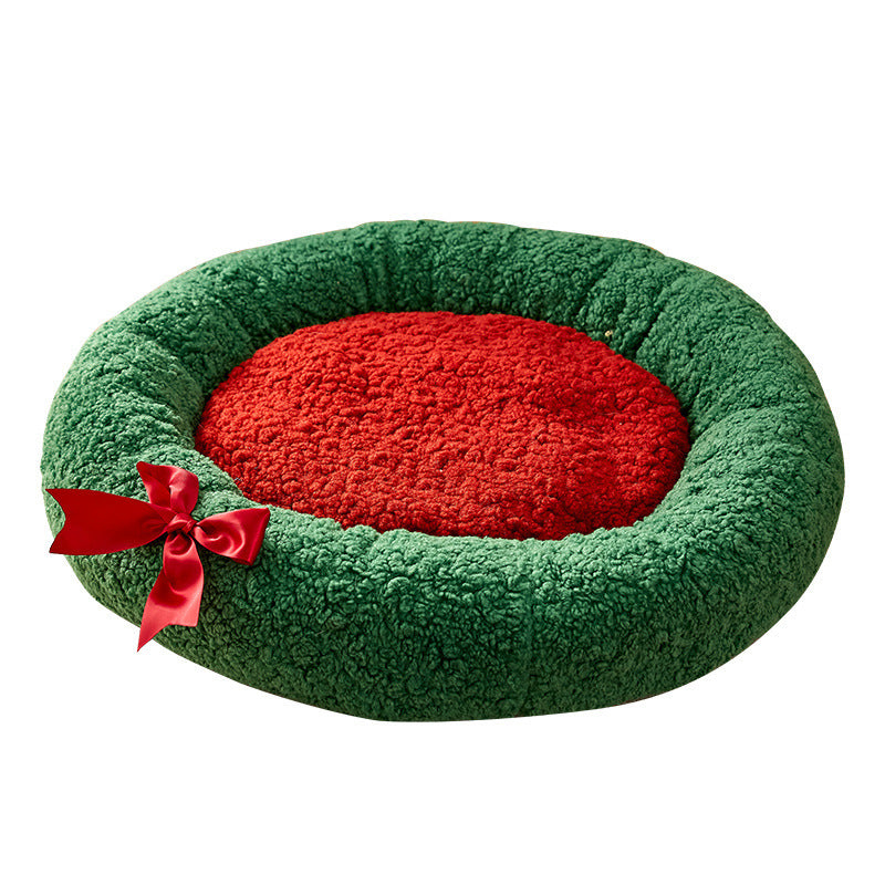 Christmas Sock Shaped Cat Nest, Cat Bed, Winter Warm Semi-Enclosed Cat Sleeping Bag, Or Christmas Small Dog Kennel