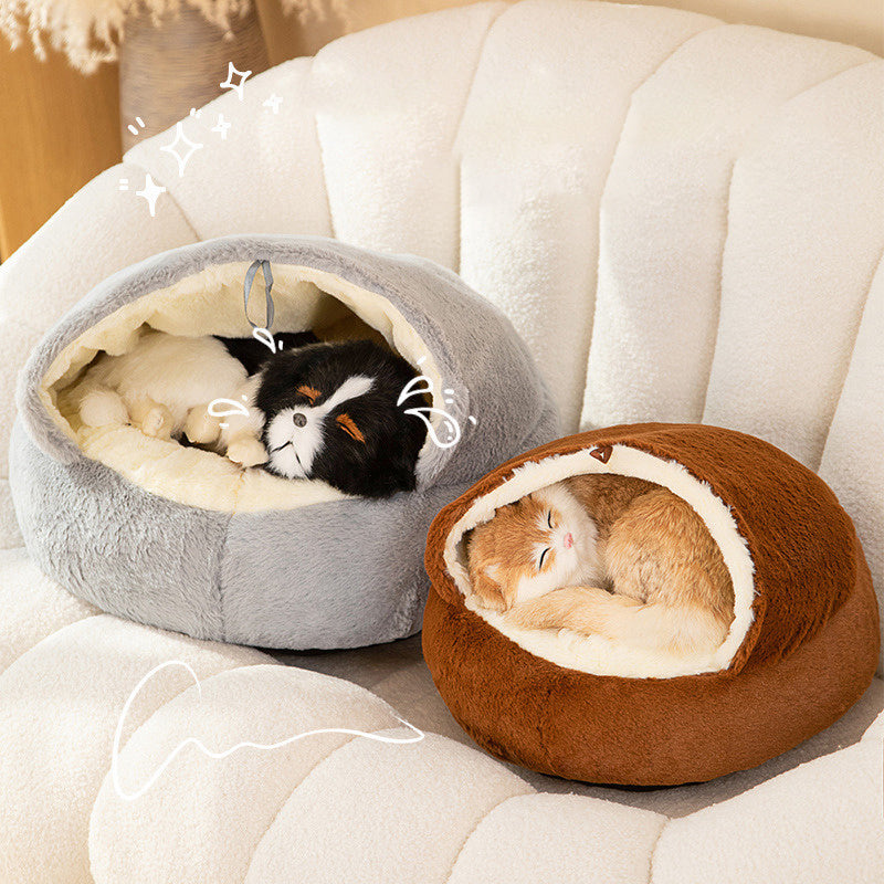 Universal Kennel For All Four Seasons, Sleeping Cat Nest, Semi-closed Dog House, Cat Bed, Warm Winter Nest, Pet Supplies