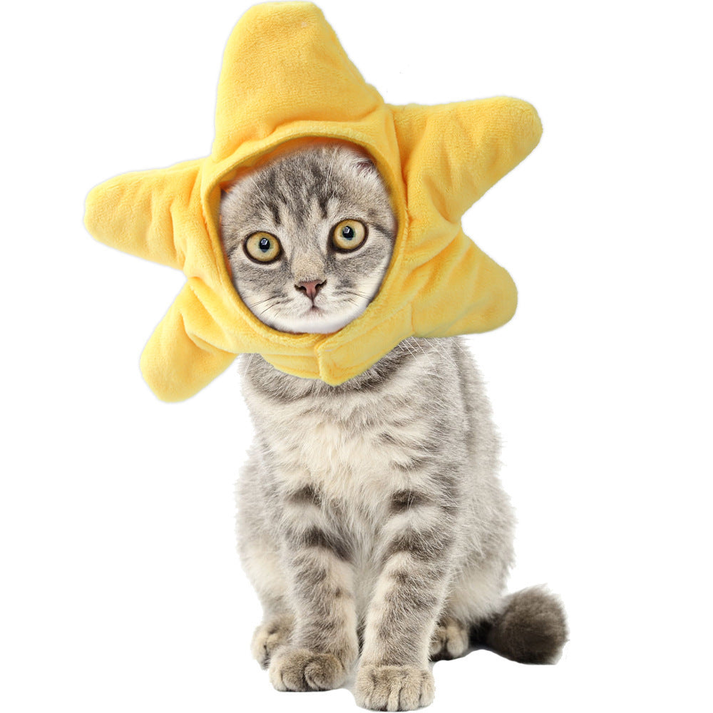 Funny Pet Dog Cat Costume Warm Hat Photo Props Headwear