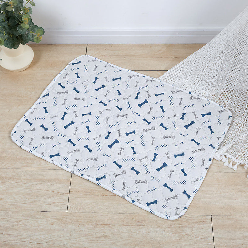 Pet Overlay Reusable Washable Dog Urine Pad Cat Pad Absorbent Non-slip Waterproof Training Urine Pad