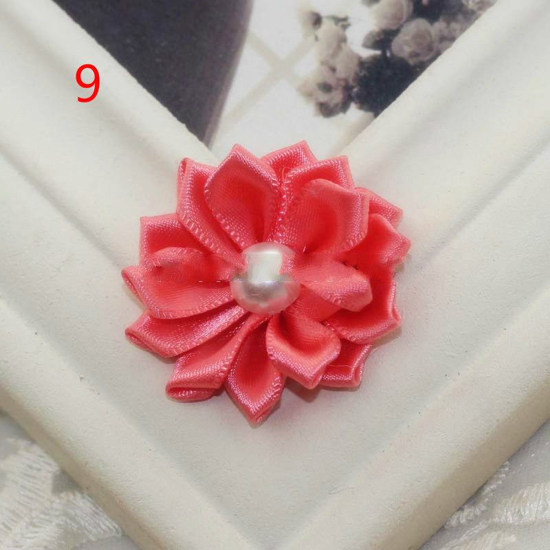 Ribbon Handmade Pearl Flowers