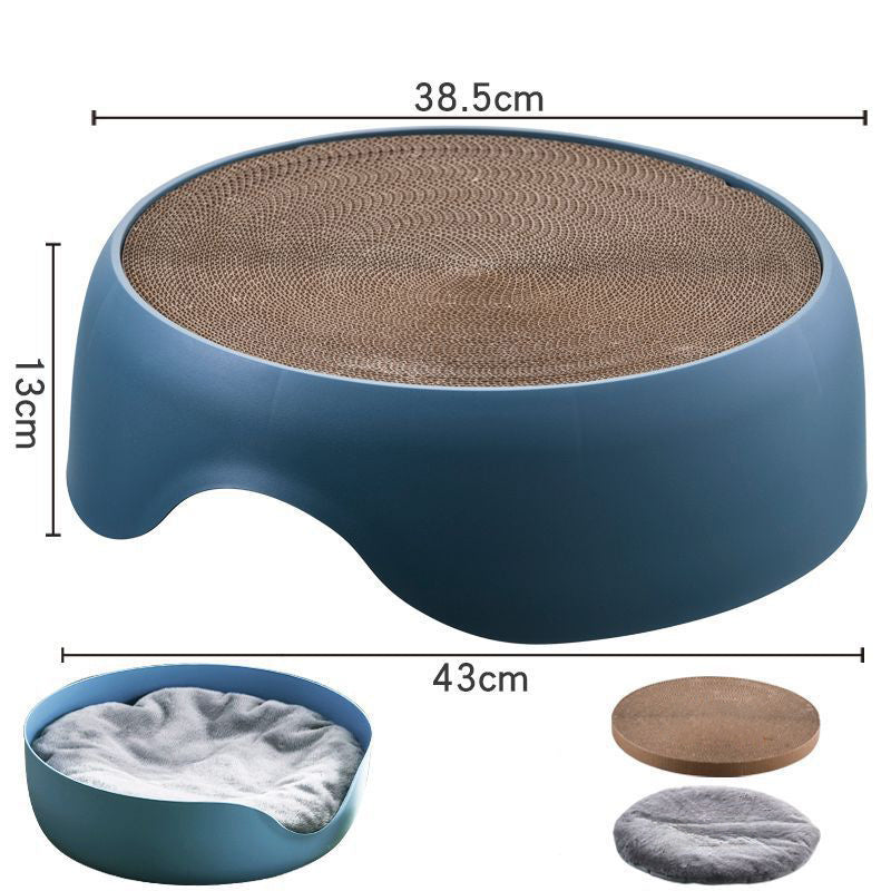 Cat Nest, Cat Scratching Board, Cat Scratching Bowl, All-season Universal Pet Supplies, Thick Plush Mat, One Nest For Two Uses