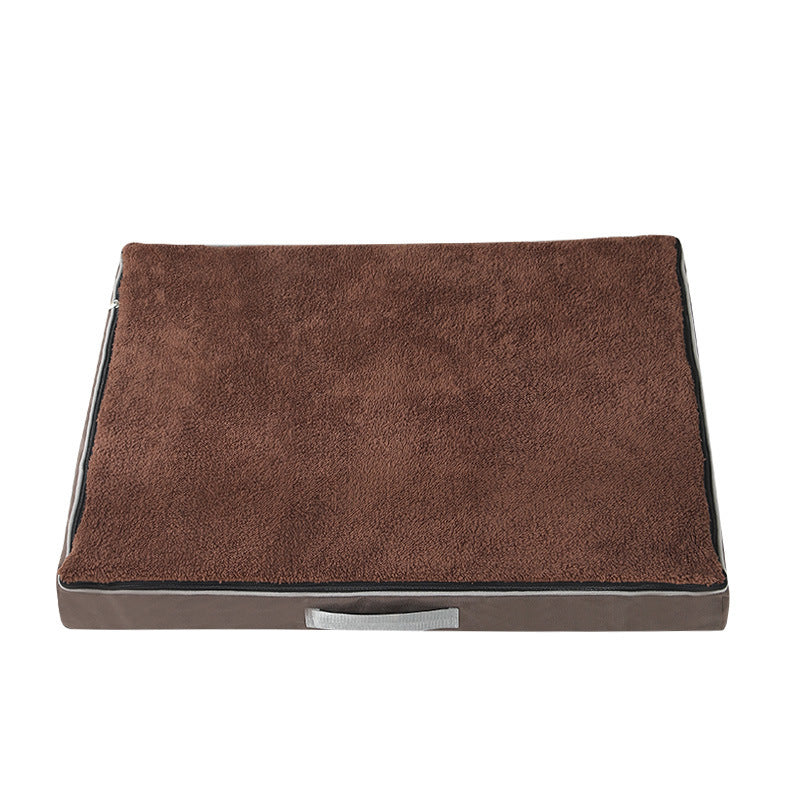 Big Pet Bed, Plush Memory Foam Dog Bed For Large Dog Removable Washable Dog Mattress Pet Mat, Nonslip Egg Kennel Pad Cat Sofa