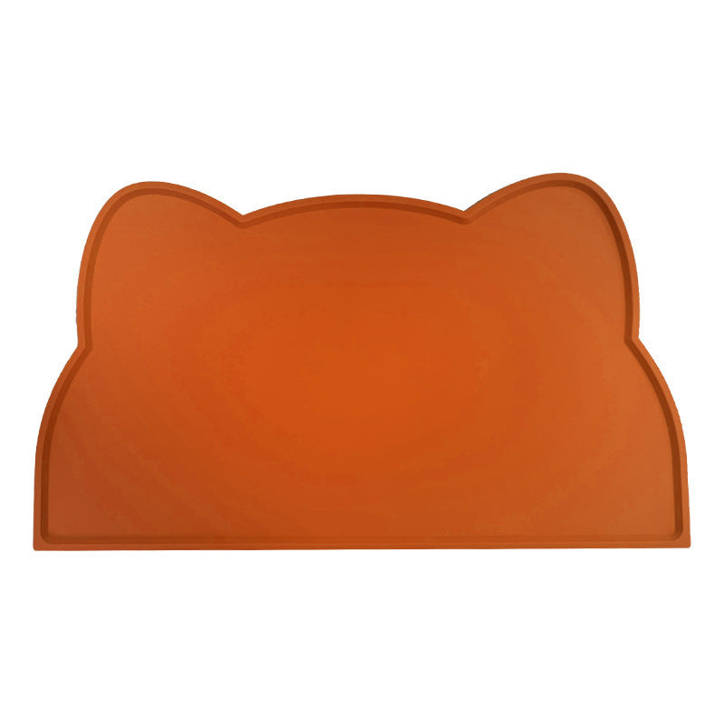 Waterproof Pet Mat For Dog Cat Solid Color Silicone Pet Food Feeding Pad Pet Bowl Drinking Mat Portable Dog Feeding Mat Placemat