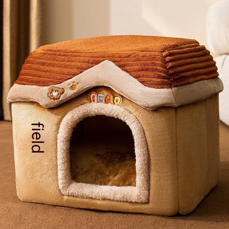 Autumn And Winter Closed Warm Cat Bed Kennel Pet Supplies