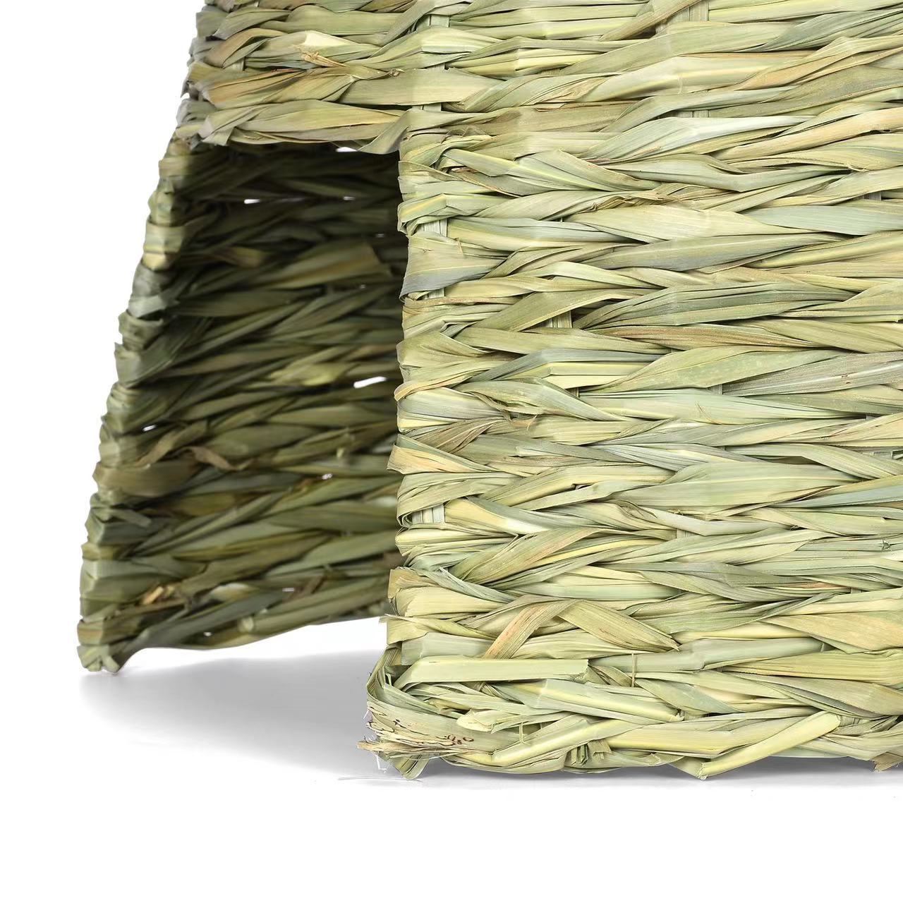 Pet Pet Thatched Hut Suit Rabbit Totoro Hamster Hedgehog Guinea Pig Handmade Straw Rabbit Nest Thermal Supplies