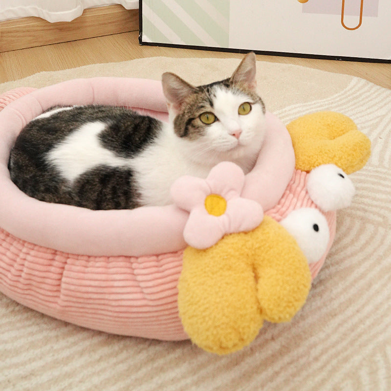 Cat Nest For Winter, Dog Nest, Lobster Pet Nest, Semi-enclosed Nest For Pets To Sleep In Winter, Cat Bed, Pet Supplies
