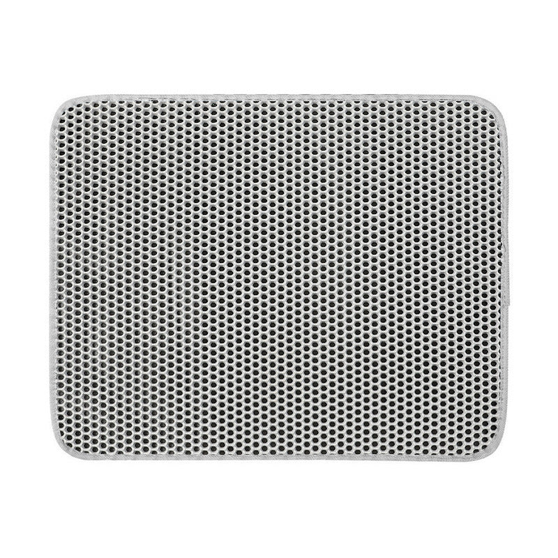 Cat Litter Mat Cat Litter Trapping Mat Honeycomb Double Layer Design Urine And Water Proof Material Scatter Control Less Waste Easier To Clean Washable