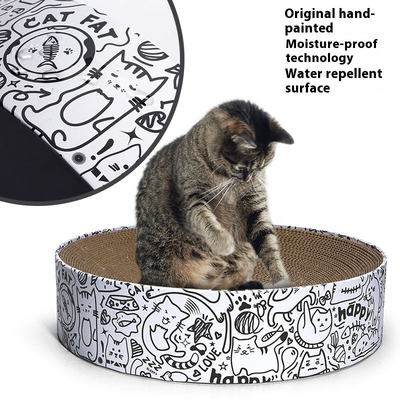Round Cat Scratching Board Nest Extra Large Simple