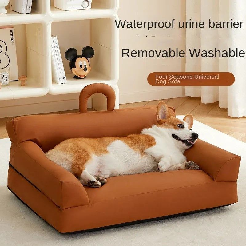 The Kennel Is Universal In All Seasons Removable And Washable Dog Bed Medium And Small Dog Teddy's Nest Waterproof Pet Sofa