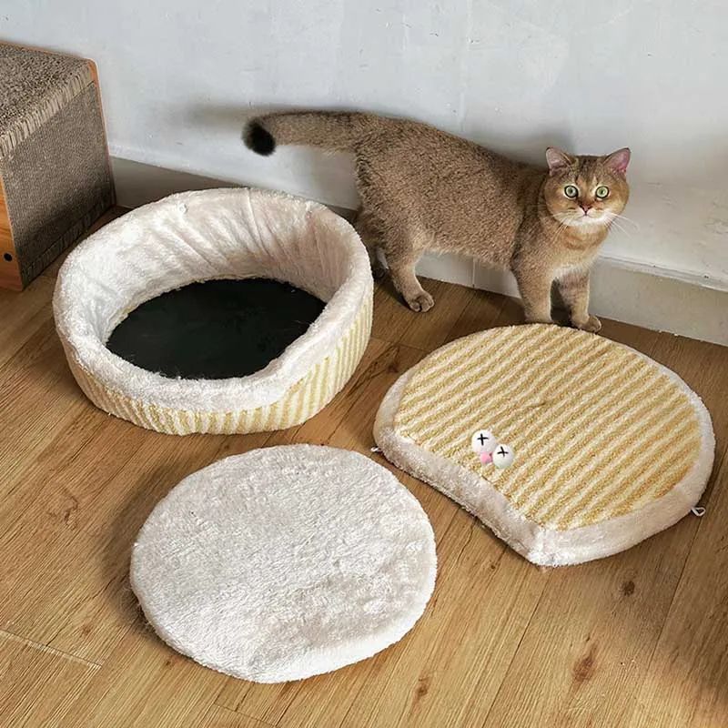 Causeway Braised Sandwich Cat Nest Warmth Winter Four Seasons Universal Cat House Washable Pet Nest