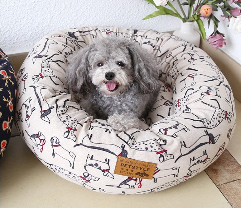 Small Square Nest Teddy Bichon Pet Kennel Dog Mat Four Seasons Universal Warm Nest