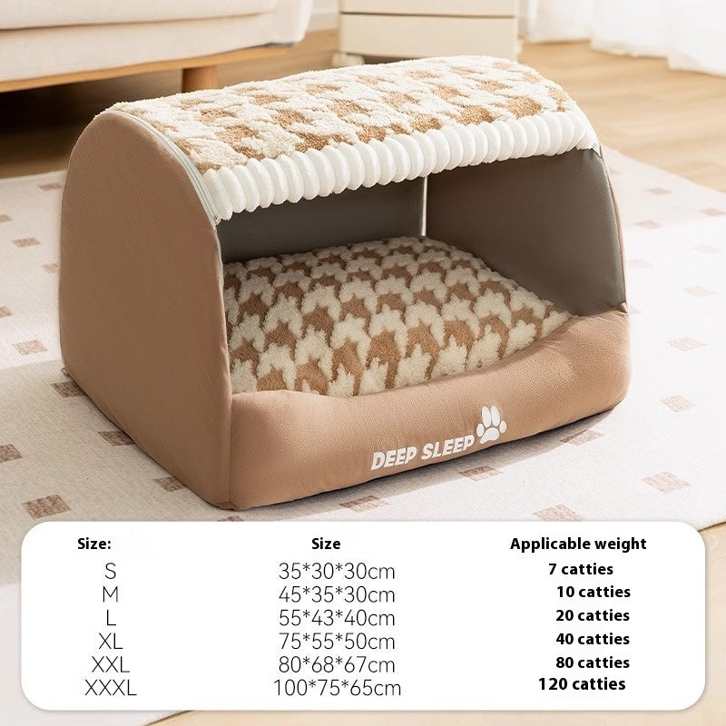 Small And Medium Size Large Dog Nest Three-dimensional Warm