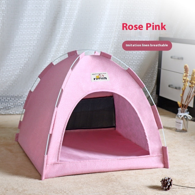 Cat Nest Tent Outdoor Breathable House Small And Medium-sized Dogs Removable And Washable