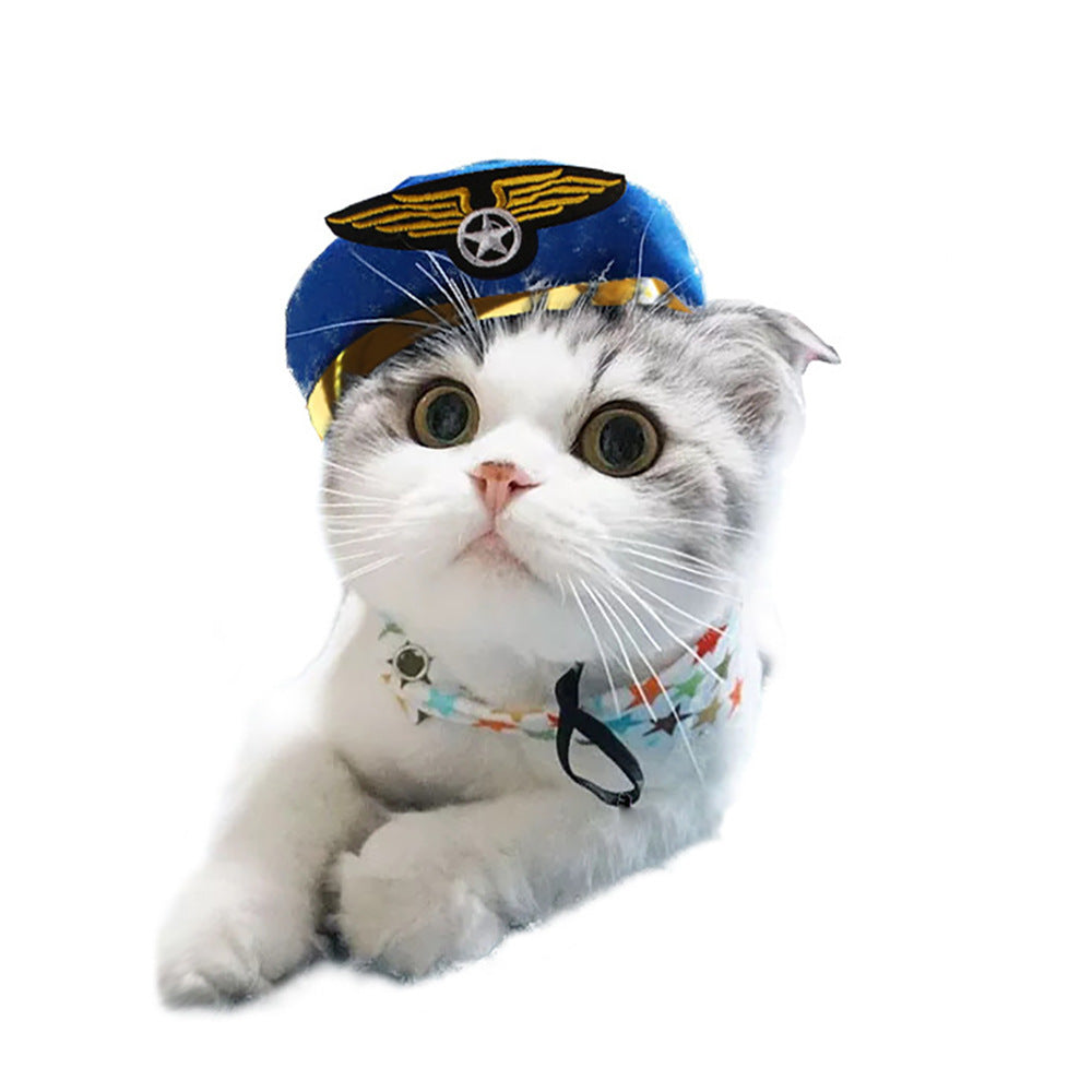 Funny Pet Dog Cat Costume Warm Hat Photo Props Headwear