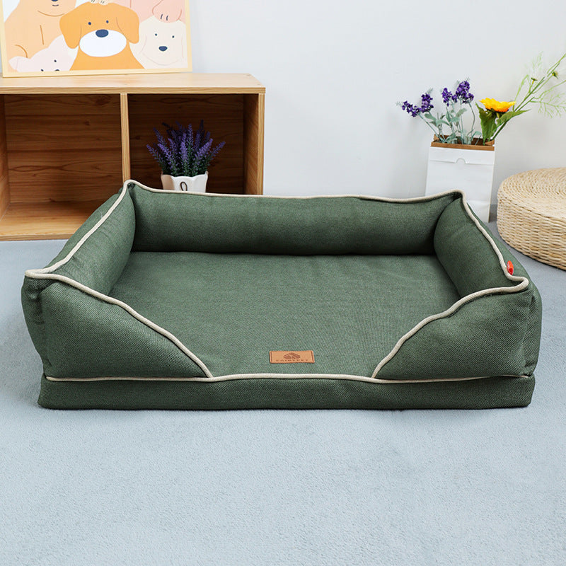 Linen Square Nest Removable And Washable Four Seasons Universal Kennel Dogs Bed