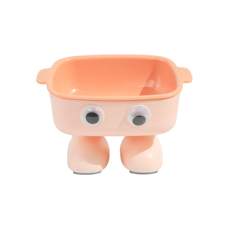 Elevated Cat Bowl Tilted Kitty Bowl Robot Shape Cat Dish Non Slip Water Bowl Dog Dish For Small Dogs Cats Kitty Kitten