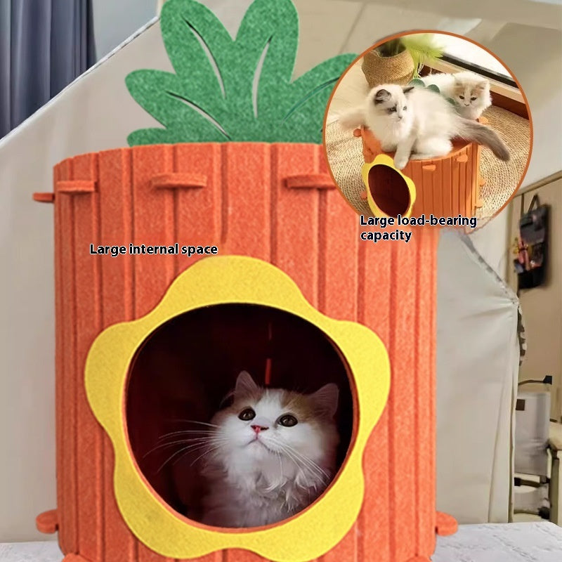 Carrot Cat Nest Villa Cat Scratch Board Integrated Wear-resistant No Dandruff