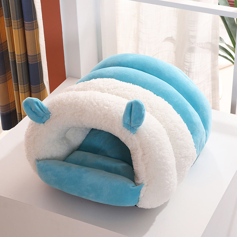 Closed Cat Nest For All Four Seasons Universal Supplies For Cats Washable And Warm Kennel For Winter Mat For Kitten Room