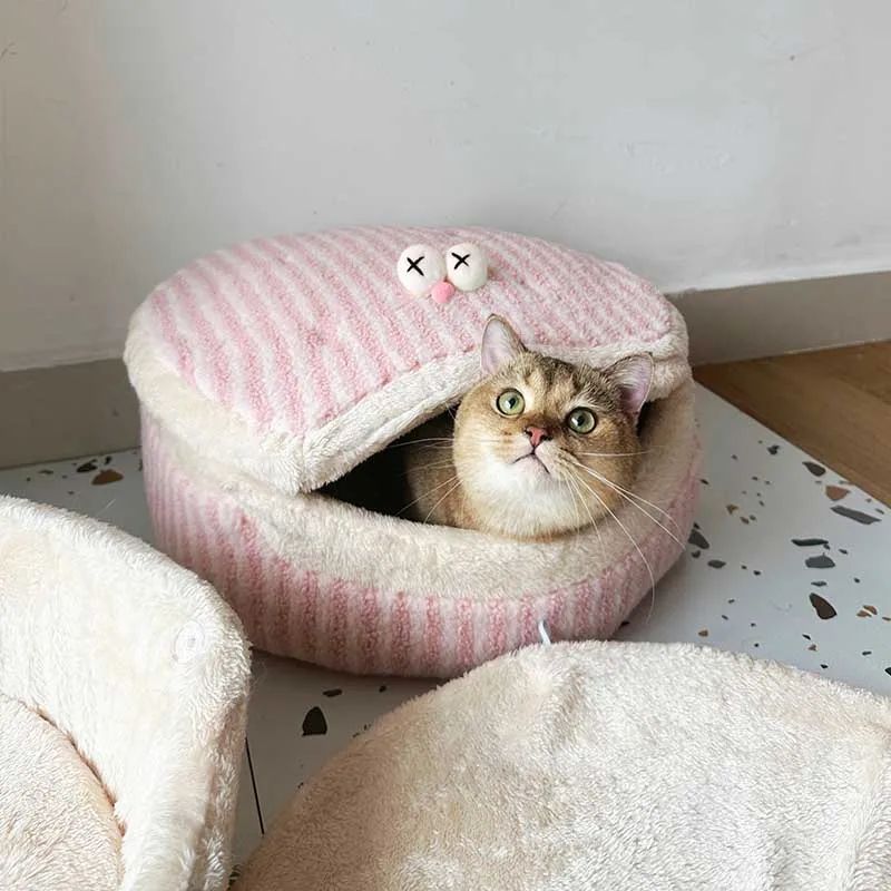 Causeway Braised Sandwich Cat Nest Warmth Winter Four Seasons Universal Cat House Washable Pet Nest