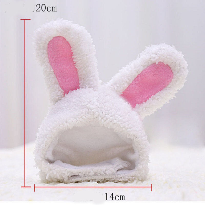 Fashion Warm Rabbit Ears Pet Hat