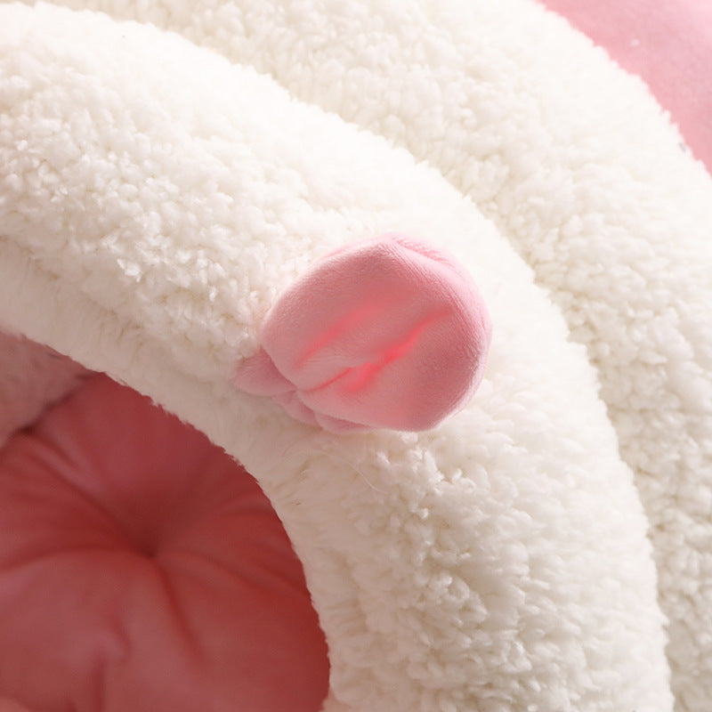 Closed Cat Nest For All Four Seasons Universal Supplies For Cats Washable And Warm Kennel For Winter Mat For Kitten Room