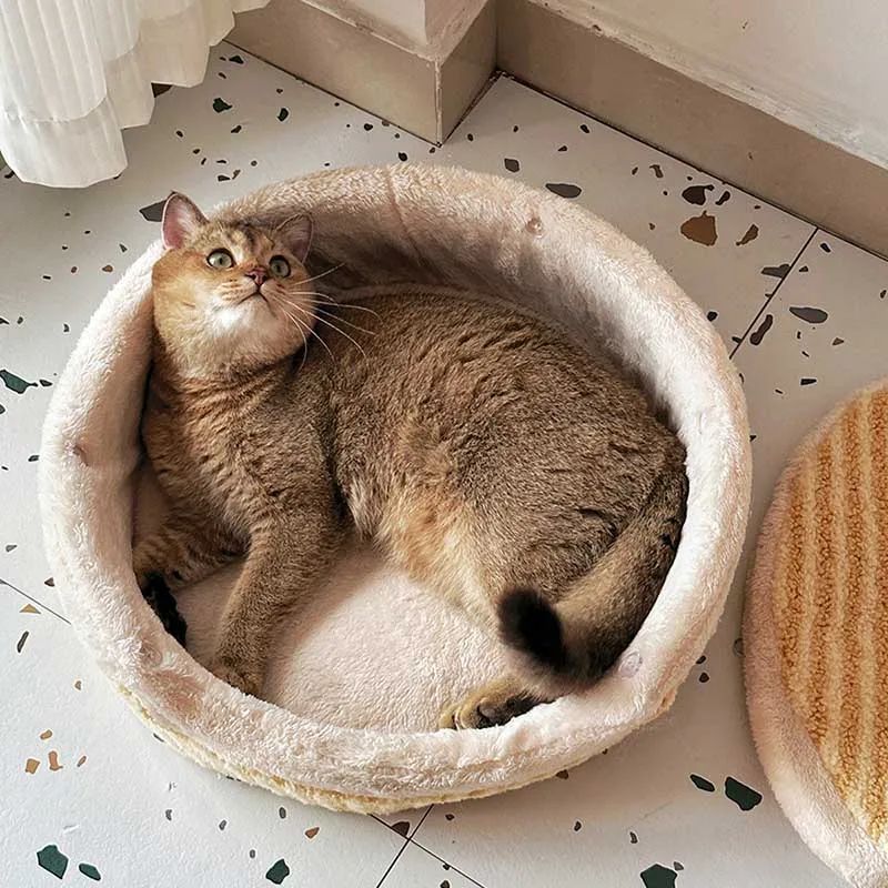 Causeway Braised Sandwich Cat Nest Warmth Winter Four Seasons Universal Cat House Washable Pet Nest