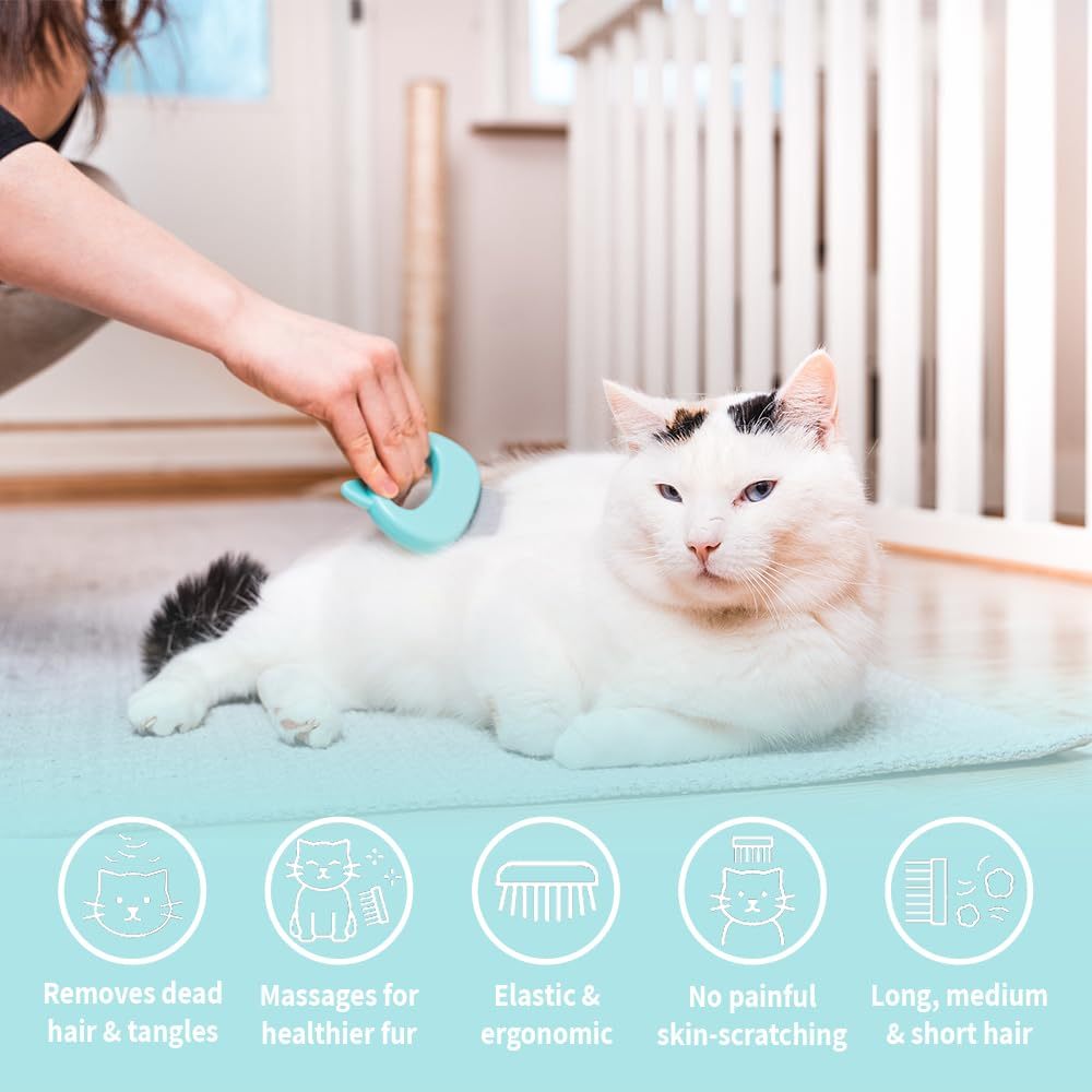 Say Goodbye To Tangled Hair The Ultimate Pet Grooming And Deshedding Tool For Long And Short Hair Dogs Cats Puppies And Bunnies
