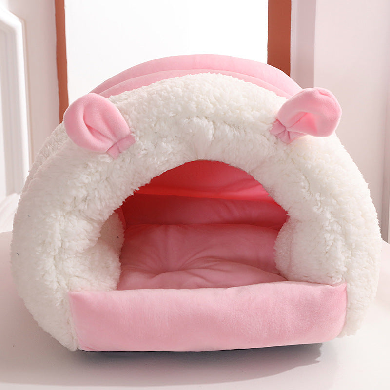 Closed Cat Nest For All Four Seasons Universal Supplies For Cats Washable And Warm Kennel For Winter Mat For Kitten Room