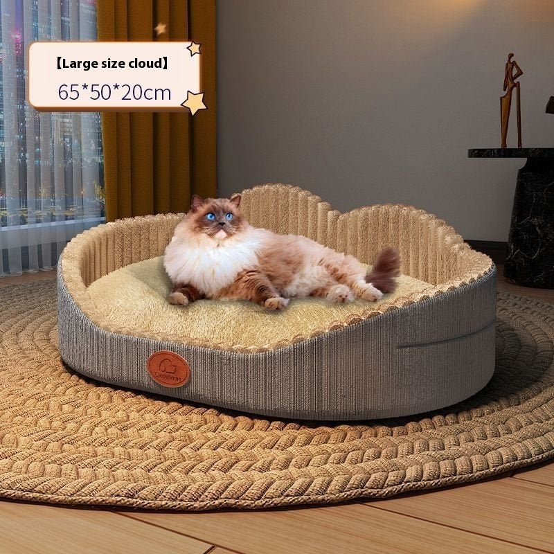 Cat Nest Winter Warm Semi-closed