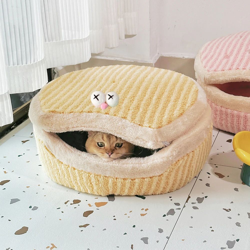 Causeway Braised Sandwich Cat Nest Warmth Winter Four Seasons Universal Cat House Washable Pet Nest