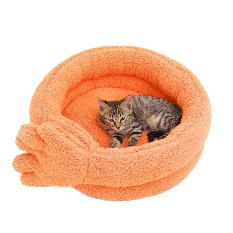 Pet Kennel Autumn And Winter Warm Thickened Cat Stepping On Milk Kennel Dog Plush Mattress Kitten Sleeping Kennel Pet Suppli