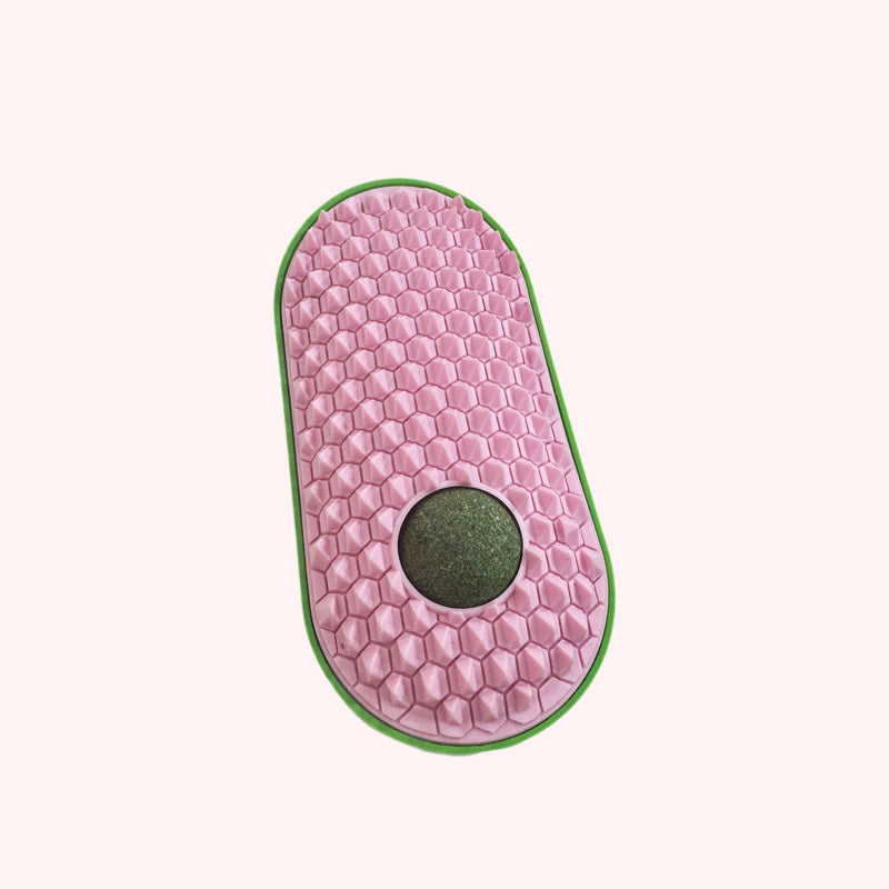 Catnip Toys Balls That Stick On Wall Pet Massage Brush Cat Toy Ball Catnip Wall Balls For Cats Lick Cat Face Scratchers Cat Self Groomer For Indoor Cats Cat Corner Brush Wall