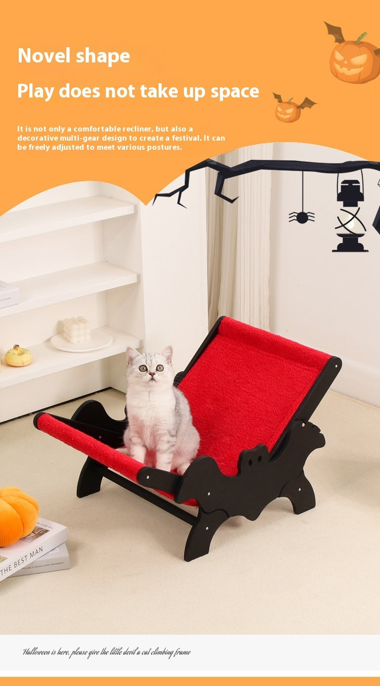 Cat Recliner Bat European And American Halloween Black Red