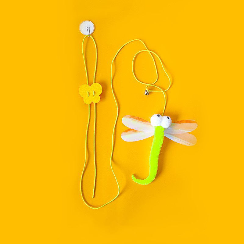 Cat Toys For Indoor Cats Interactive Cat Toys For Indoor Cats 200cm Hanging Cat Toy Self-Excited Retractable Nylon Stress Relief Cat Catnip Swing