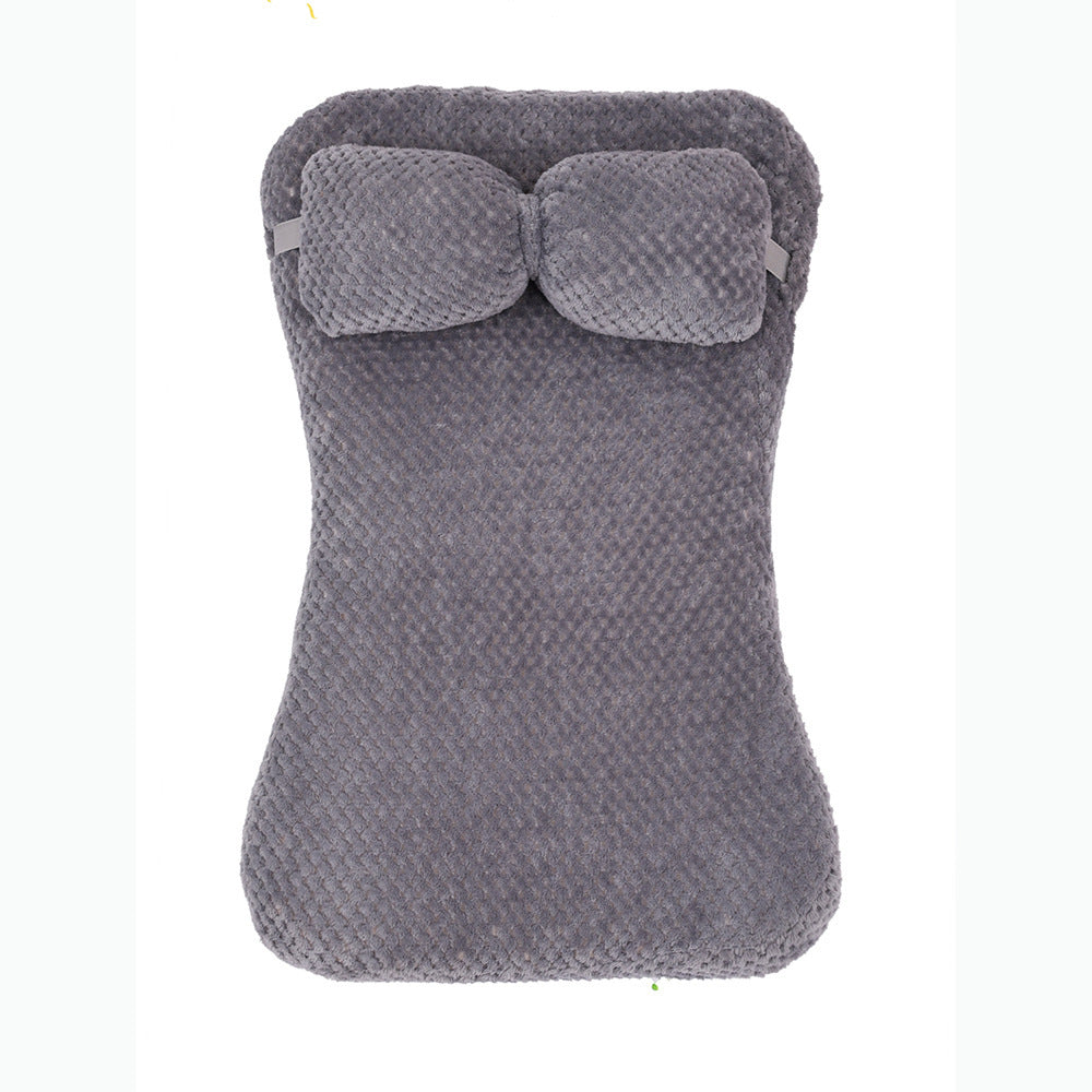 Soft Plush Pet Bed Mat With Pillow Calming Cushion Dog Cat Large Cleaning Puppy Bed Bed For Cats Sofa