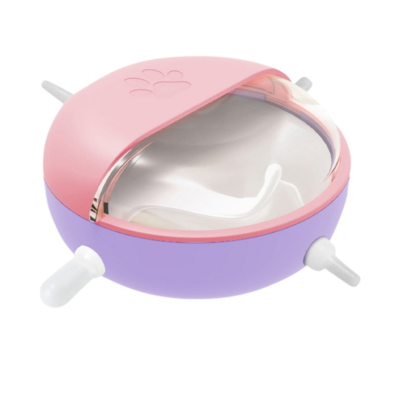 Kitten Milk Feeder Dog Cat Drinker Puppy Bottle Feeder 4 Teats Multiple Kittens Breastfeeding Bubble Milk Bowl