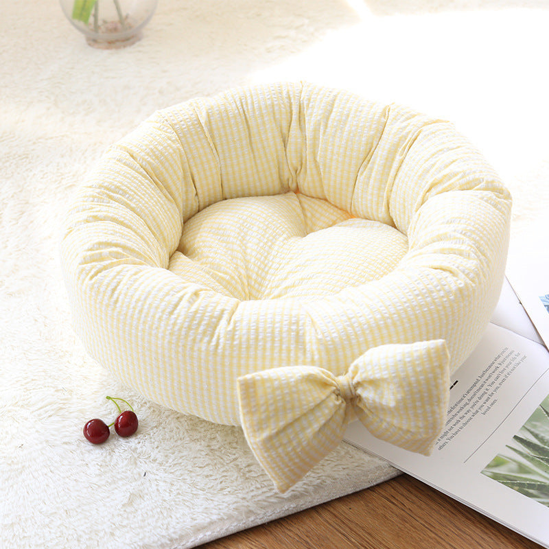 Small Square Nest Teddy Bichon Pet Kennel Dog Mat Four Seasons Universal Warm Nest