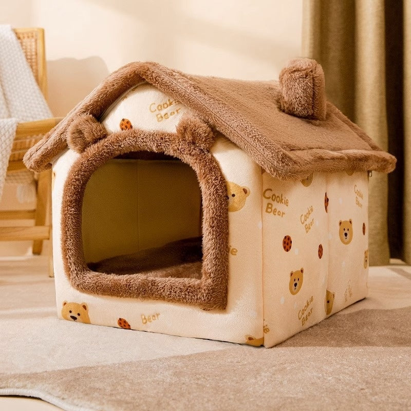 Autumn And Winter Closed Warm Cat Bed Kennel Pet Supplies