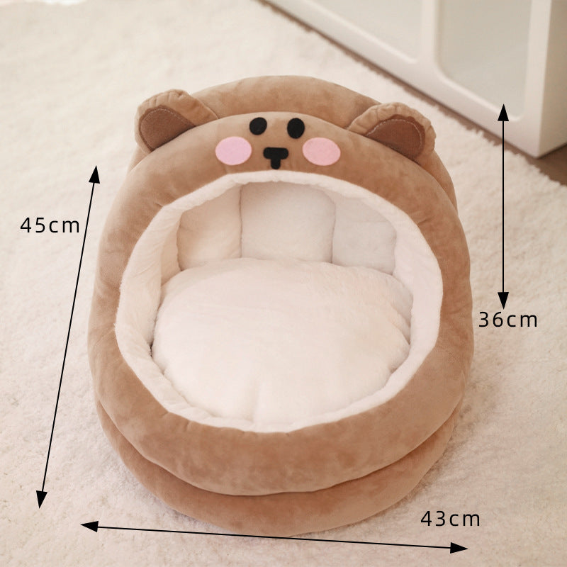 Pet Cat Bed Warm Pet Basket Cozy Kitten Lounger Cushion Kennel Kitten Bed House Sleeping Bag For Small Medium Dog Cat Supplies
