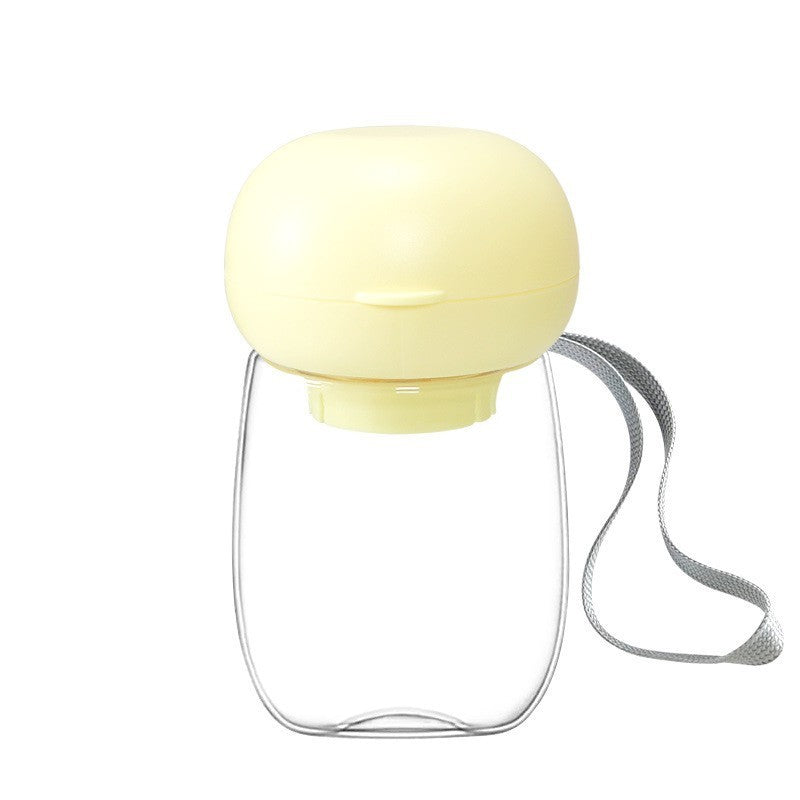 Portable Pet Water Bottle Outdoor Travel Drinking Cup Feeding Bowl With Lanyard For Small Medium Cats Dogs Pet Supplies High Temperature Resistance