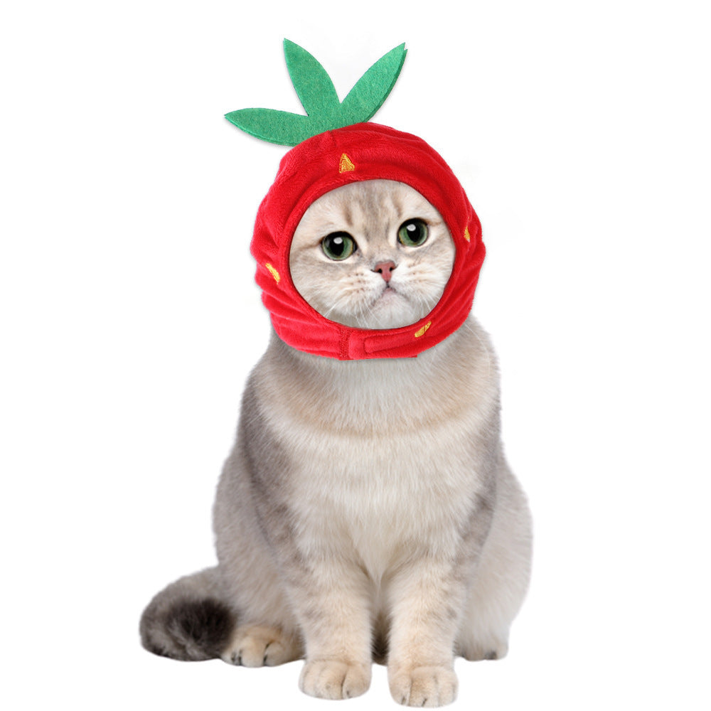 Funny Pet Dog Cat Costume Warm Hat Photo Props Headwear