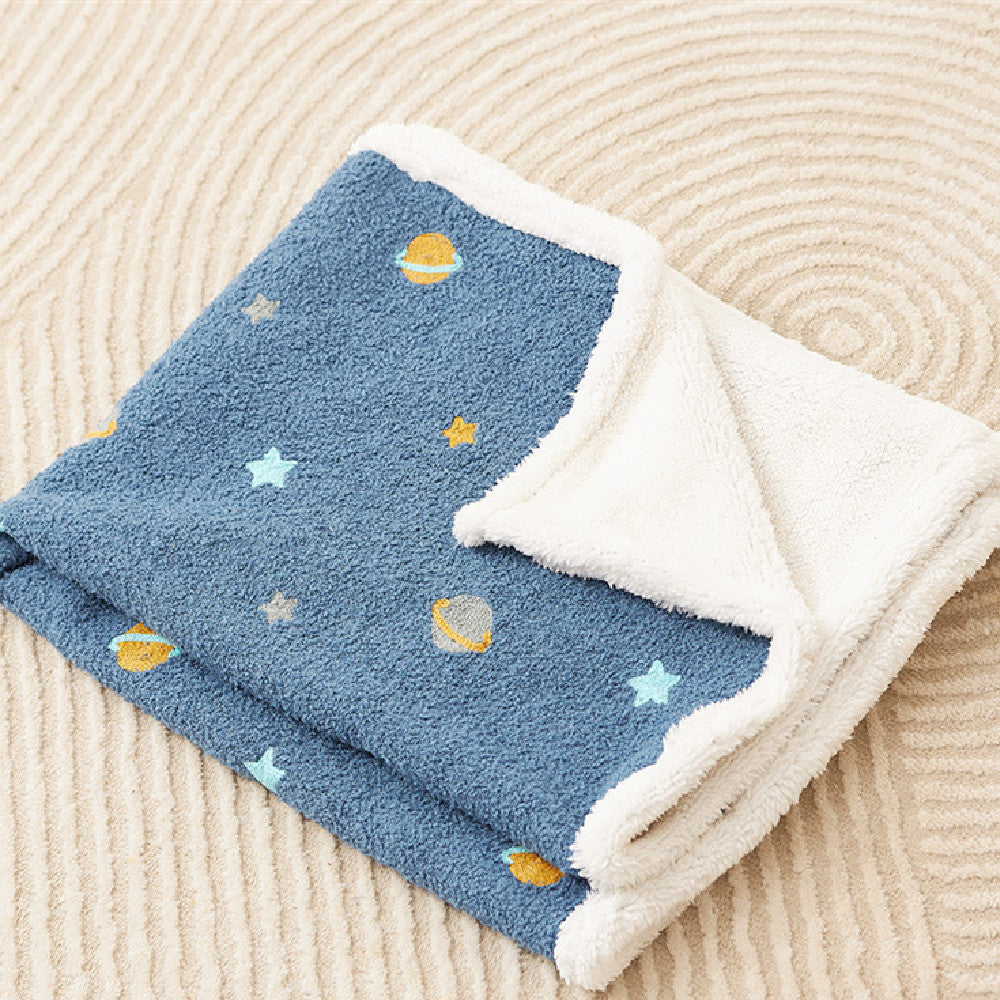 Pet Blanket Autumn And Winter Warm Cat Mat Plaid Carpet Flannel Small Dog