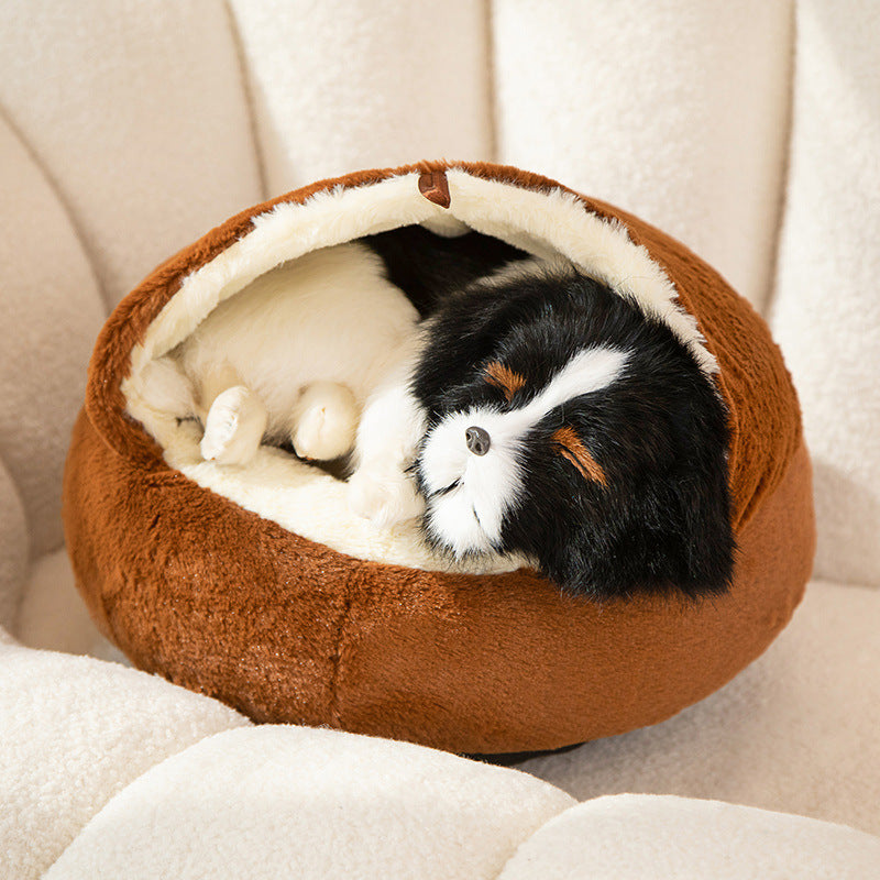 Universal Kennel For All Four Seasons, Sleeping Cat Nest, Semi-closed Dog House, Cat Bed, Warm Winter Nest, Pet Supplies