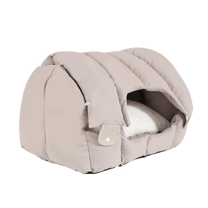 Dual-purpose Arched Cat Nest Fully Enclosed And Warm Cat Nest Soft And Comfortable Sofa Pet Nest Universal Deformable For Cats And Dogs
