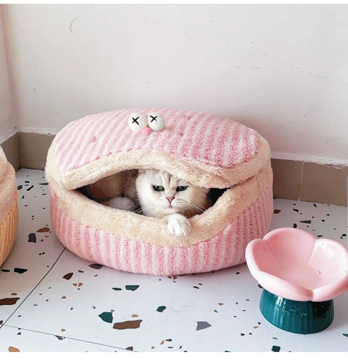 Causeway Braised Sandwich Cat Nest Warmth Winter Four Seasons Universal Cat House Washable Pet Nest