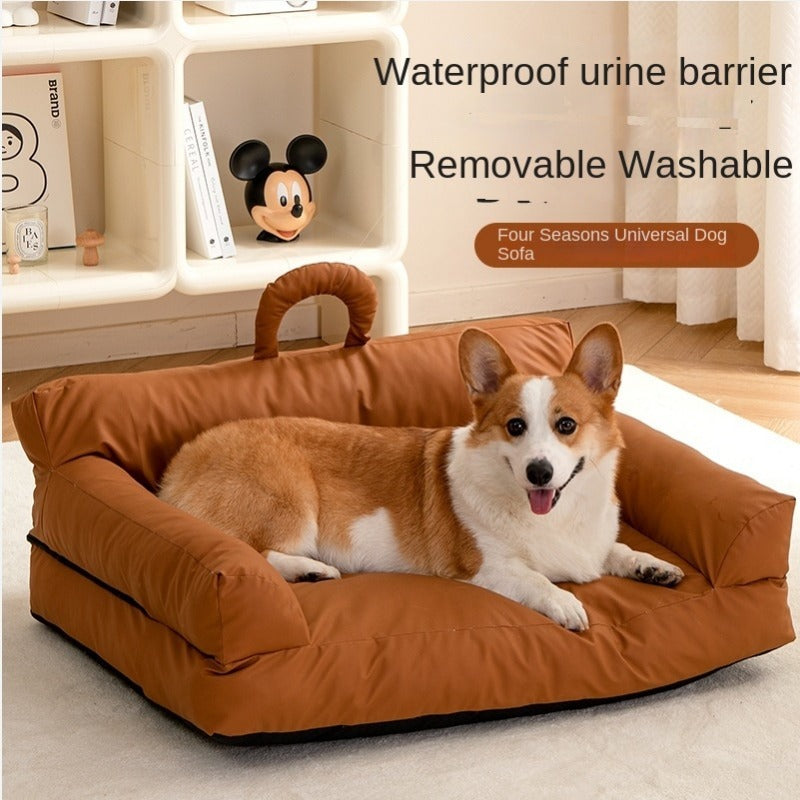 The Kennel Is Universal In All Seasons Removable And Washable Dog Bed Medium And Small Dog Teddy's Nest Waterproof Pet Sofa