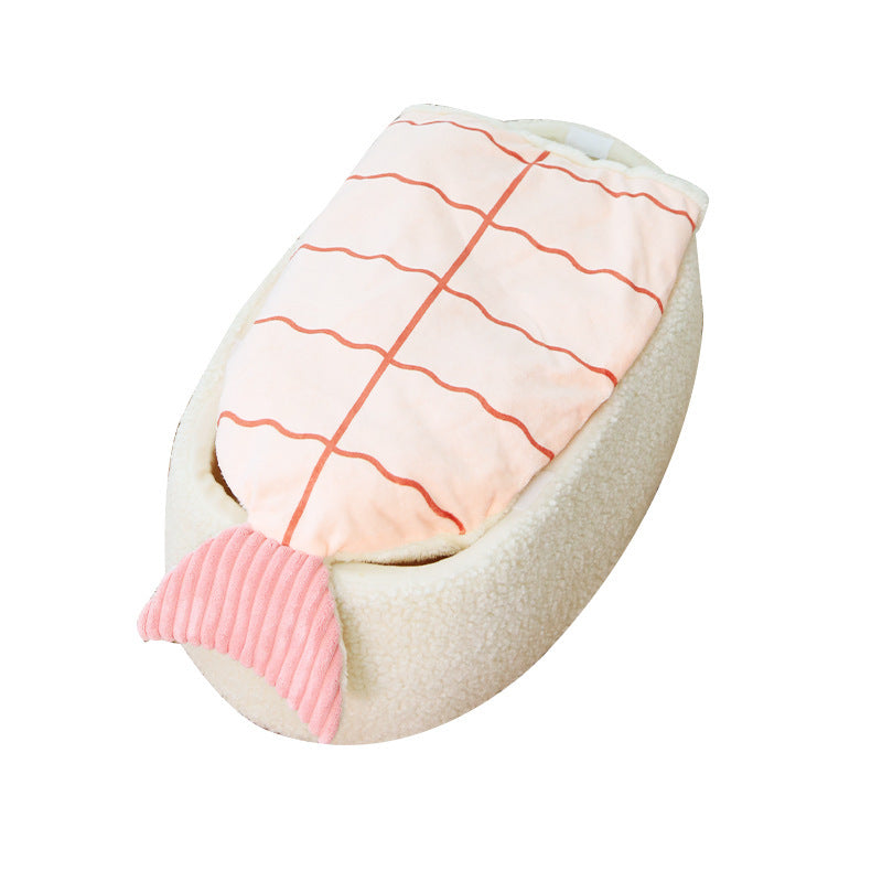 New Pet Nest Warm Sushi Modeling Dog Mattress Removable Autumn And Winter New Product Cat Nest Kennel Universal In All Seasons