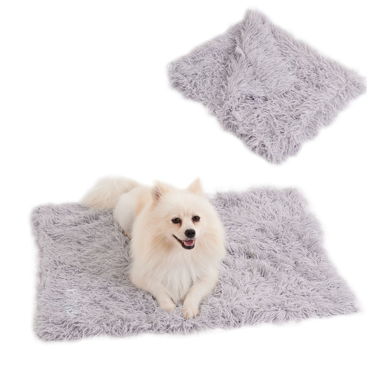 Grey Pet Cushion Plush Warm Dog Blanket Four Seasons Available Cat Blanket Dog Dual Purpose Pet Cushion Sofa