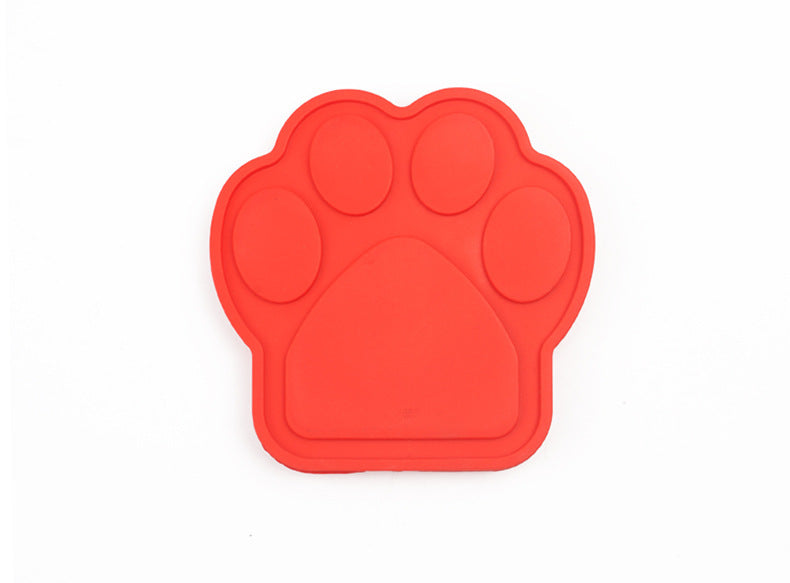 Pet Bathing Silicone Suction Cup Fixed Bowl Eating Slowly To Divert Attention Dog Paw Pad